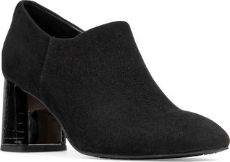 Donald J Pliner Pleeze Block Heel Bootie in Black at Nordstrom, Size 7.5
