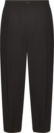 Giorgio Armani Straight Broeken - Heren - Straight fit broeken - Bruin - M - Leer - Broeken