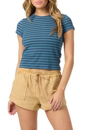 O'Neill Stripe Baby Tee in Blue Fusion at Nordstrom, Size Xx-Large
