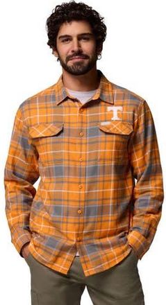Columbia Mens Columbia Tennessee Orange Tennessee Volunteers Flare Gun Omni-Wick Flannel Long Sleeve Button-Up Shirt at Nordstrom, Size Xx-Large