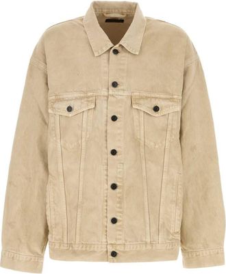 Balenciaga Beige Oversized Denim Jacket