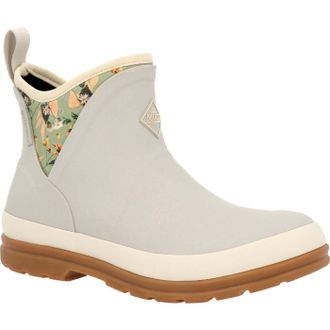 The Original Muck Boot Company Women Donna Originals Caviglia Ankle, Grey Gravel Pressed Floral Print, 5