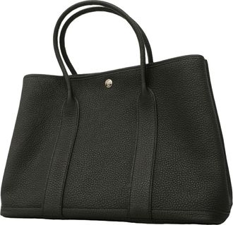 Herm&egrave;s Black Negonda Leather Tote Bag (Pre-Owned)