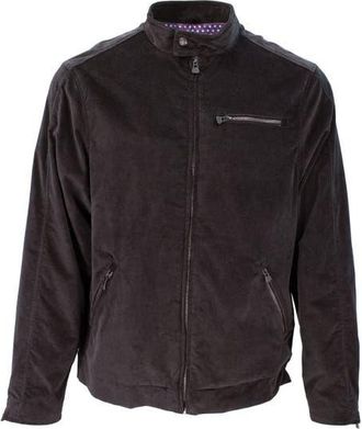 Lords of Harlech Dean Stretch Velvet Biker Jacket in Black at Nordstrom, Size X-Large