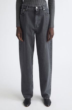 Jil Sander Lightweight Tapered Jeans in Lava Stone at Nordstrom, Size 42