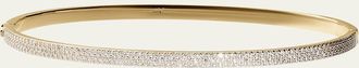 Lana Jewelry 14K Gold Flawless Vanity Diamond Hinge Bangle