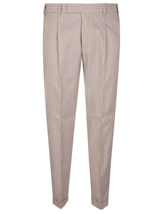 Pantaloni Torino Rebel 1 Linen-Cotton Pinstripe Pants