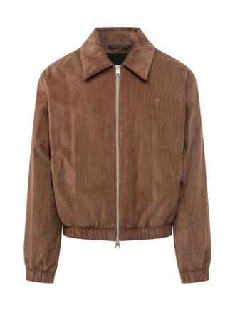 Ami Brown Shirt Collar Jacket