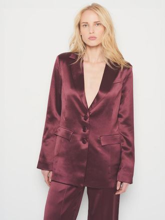 AS by DF Collins Satin Boyfriend Blazer