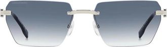 Dsquared2 Sunglasses D2 0102/S 01008 Silver/Smoky Blue Unisex