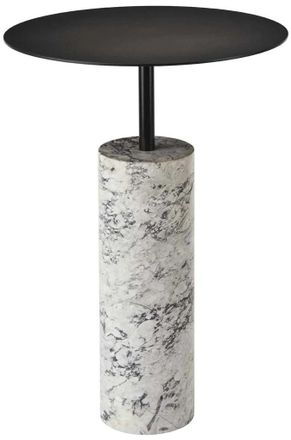 Aquanova Luxuri&ouml;ser, handgefertigter Beistelltisch Nero Lux Marmor, Alba