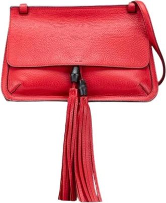 Gucci Pre-owned Cross Body Bags, female, Red, Size: ONE SIZE Pre-owned Vintage Cross Body Bag