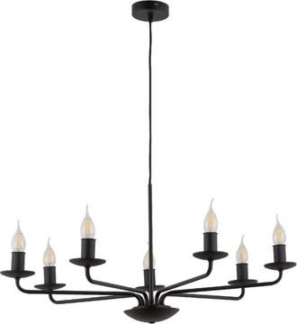 Luminosa Light Designs TK Limal L&aacute;mpara de techo colgante de varios brazos, negra, 7 luces E14