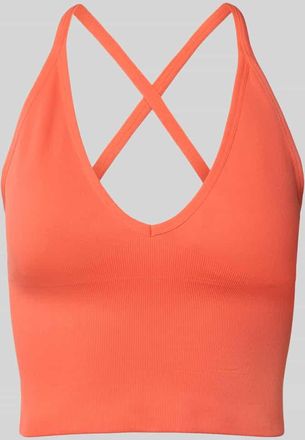 Aim'n Cropped Tr&auml;gertop mit V-Ausschnitt in Orange, Gr&ouml;&szlig;e XS
