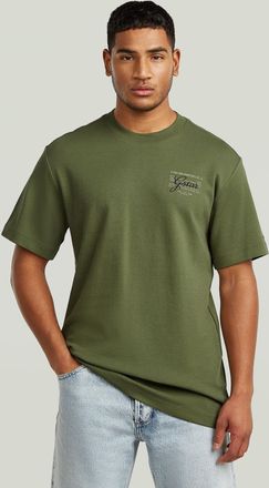 G-Star Script Graphic T-Shirt - Groen - Heren