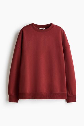 H&M Oversized Sweatshirt - Red