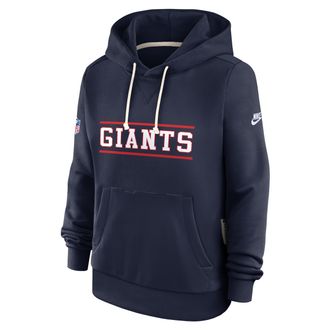 Nike New York Giants Sideline Standard Issue Alt Nike Womens Dri-FIT NFL Pullover Hoodie in Blue | 03C341SQ8I-PT1