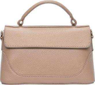 Luisa Vannini Beige Rundleer Tas
