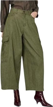 Paul Smith Dames, Broeken, Groen, Maat: 3XL Katoen