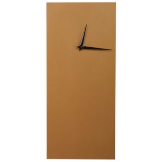 Beliani Beliani - Reloj De Pared Minimalista Con Marco Moderno Y Forma Cuadrada 22 X 50 Cm En Color Dorado Pombal