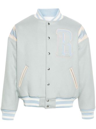 Rhude Giacca varsity Lightning - Blu