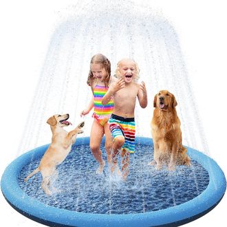 OEM Piscina Para Perros - Tapa De Juego Acu&aacute;tico Antideslizante En Pvc 0 55 Mm - Plegable Y Port&aacute;til Para Exterior - 1 Unidad