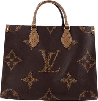 Louis Vuitton Brown Reverse Monogram Giant Onthego Mm (Authentic Pre-Loved)