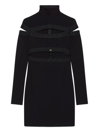 GCDS cut-out mini dress - Black