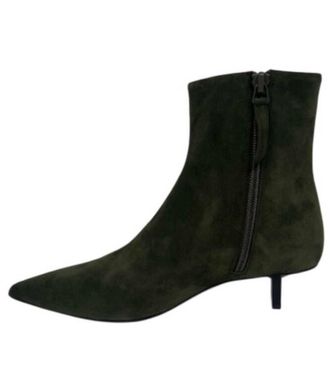 Pierre Hardy Womens Stella Bootie In Suede Khaki