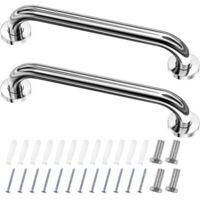 OEM Barra De Apoyo Para Inodoro, Asa De Ducha De Acero Inoxidable, 60 Cm, Para Personas Mayores/discapacitadas/ni&ntilde;os, 2 Unidades - Crezuo