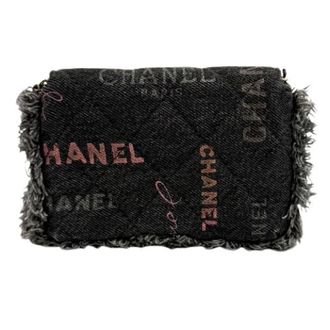 Chanel Pre-owned Denim Schoudertas - Dames - Pre-owned - Zwart - Maat: ONE Size Denim