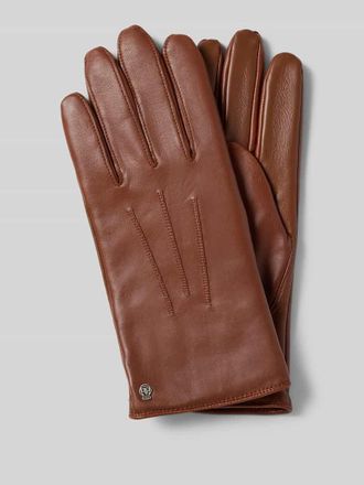 Roeckl Handschuhe aus Leder Modell Coburg Touch in Cognac, Gr&ouml;&szlig;e 8