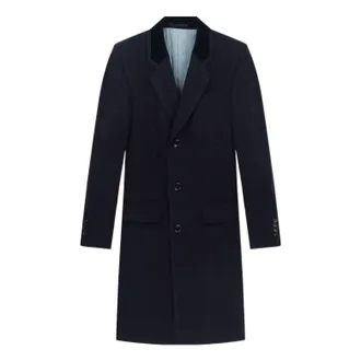 Gucci Bee Embroidered Wool Coat Black 522526-Z510C-4240