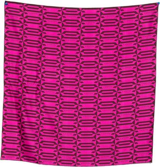 Lanvin Silk Scarf with Geometric Pattern