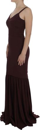 Dolce & Gabbana Womens Bordeaux Stretch Full Length Sheath Dress