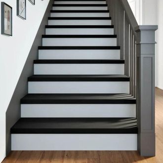 vidaXL Vidaxl - Pelda&ntilde;os De Escalera 8 Uds Madera Maciza Roble Marr&oacute;n Oscuro