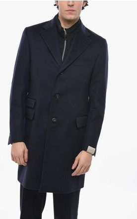 Corneliani Virgin Wool SPORTSWEAR Coat with Removable Chest-Piece size 52