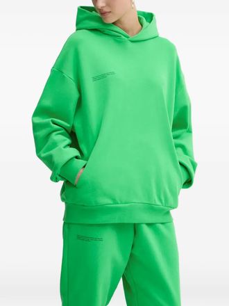 PANGAIA lettering hoodie - unisex - Fabric - M - Green