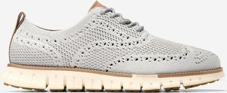 Cole Haan Mens ZER&Oslash;GRAND Remastered Stitchlite Wingtip Oxford Shoes - Grey Size 10.5
