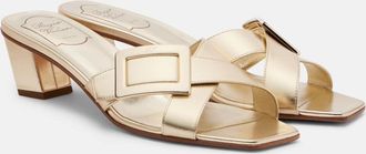 Roger Vivier Metallic leather sandals