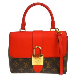 Louis Vuitton Locky Handbag Monogram Canvas With Leather Brown Canvas Handbag (Pre-Owned)