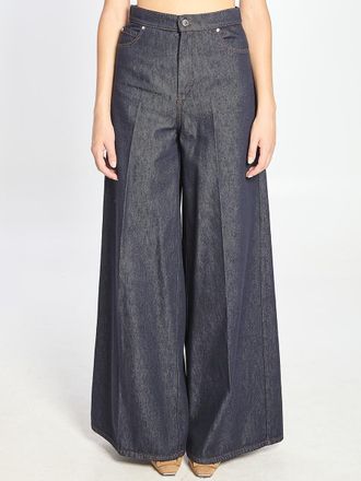 Max Mara Jeans Wide Leg In Denim