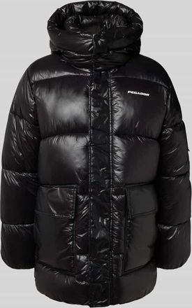 Pegador Steppjacke mit Pattentaschen und Logo in Black, Größe XXL