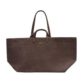 A.P.C. Le Drummer Tote Bag - Brown