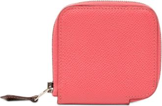 Herm&egrave;s Pink Rose Azalee Epsom Leather Coin Purse/Coin Case (Pre-Owned)