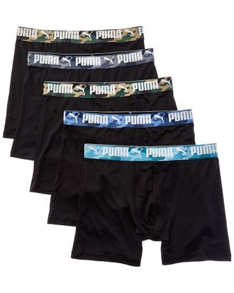 Puma Puma Set Of 5 Camo Waistband Boxer Brief
