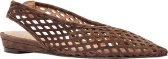 Andr&eacute; Assous Brielle Pointed Toe Slingback Flat in Pinecone at Nordstrom, Size 6.5