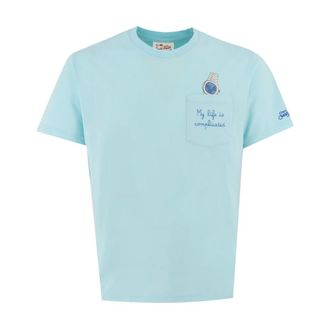 MC2 Saint Barth T-Shirts, male, Blue, Size: XL Austin T-shirt