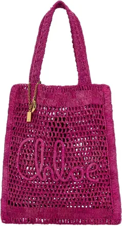 Chloé Summer Banana Rafia Tote