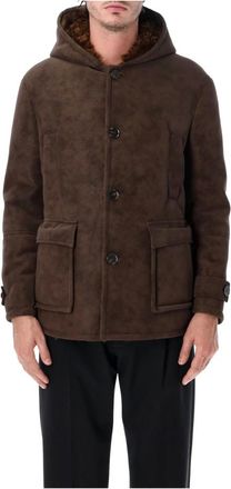 S.W.O.R.D 6.6.44 Giacca Shearling con Cappuccio - - Jackets - Uomo - Marrone - 2XL